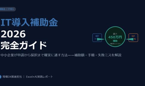 IT導入補助金2026 完全ガイド——中小企業が申請から採択まで確実に通す方法