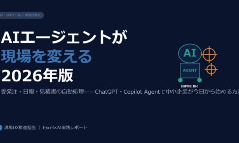AIエージェントで中小企業の業務を自動化する——受発注・日報・見積書の自動処理2026年版