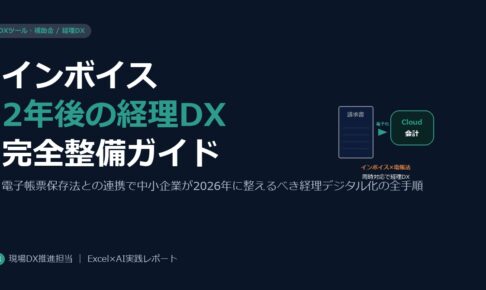 インボイス制度2年後2026——電子帳票保存法との連携で中小企業が整えるべき経理DX
